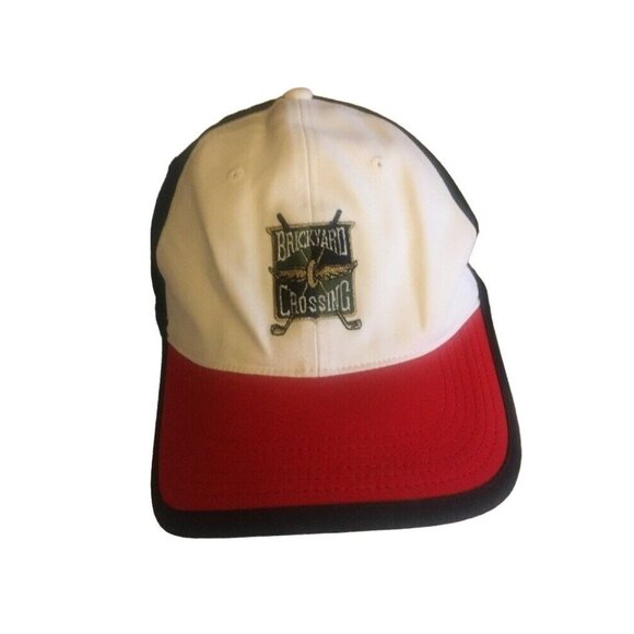 Nike Golf Brickyard Crossing Adjustable Hat White/Red/Black Polyester One Size F - Picture 1 of 6